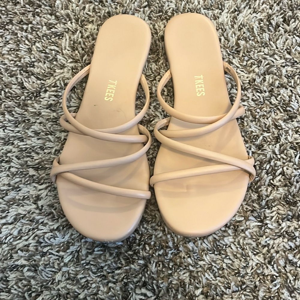 TKEES Nude Strappy Sandals